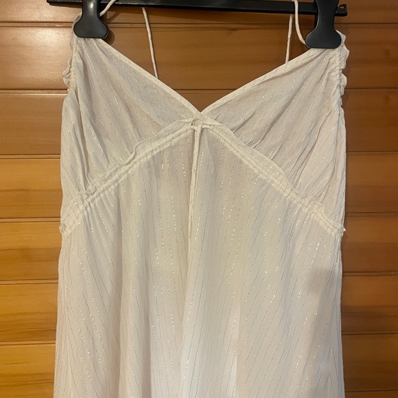 Tularosa Cream and Silver Striped Dress - Picture 5 of 5